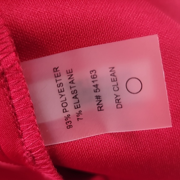 Plus Size Luxury Tommy Hilfiger Career Cocktail Party Red Dress Size 18 W - Picture 9 of 15